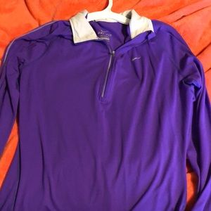Purple Dri-fit quarter zip